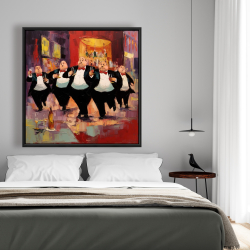 Framed 48 x 48 - Distinguished waiters