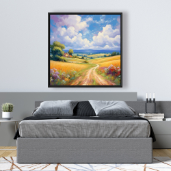 Framed 48 x 48 - Small country house