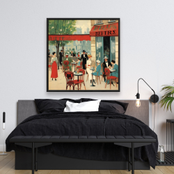 Framed 48 x 48 - Public coffee shop