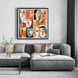Framed 48 x 48 - Judgmental gaze