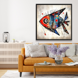 Framed 48 x 48 - Fish gaze