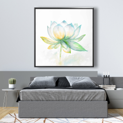 Framed 48 x 48 - Lotus flower