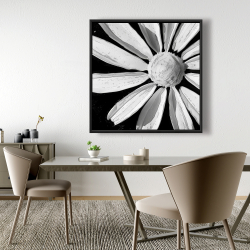 Framed 48 x 48 - Desaturated flower