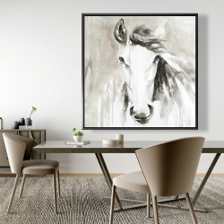 Framed 48 x 48 - Beautiful abstract horse