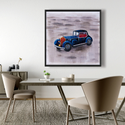 Framed 48 x 48 - Toy car