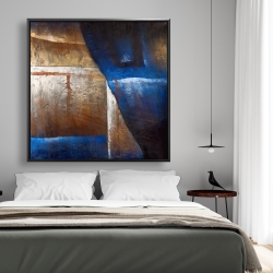 Encadré 48 x 48 - Formes bronzes avec lumière bleue