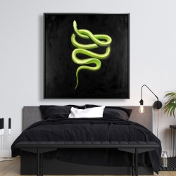 Framed 48 x 48 - Green snake