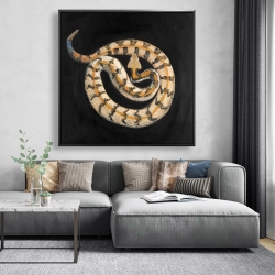 Framed 48 x 48 - Southern timber rattlesnake