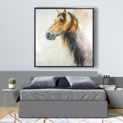 Framed 48 x 48 - Wild horse