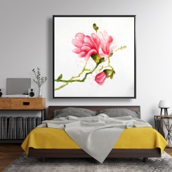 Encadré 48 x 48 - Fleurs de magnolia