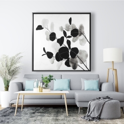 Encadré 48 x 48 - Branches et feuilles rondes