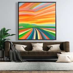 Framed 48 x 48 - Colorful road