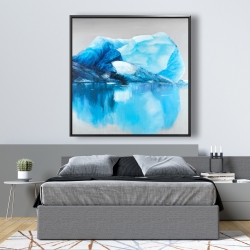 Framed 48 x 48 - Iceland icebergs