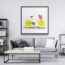 Framed 48 x 48 - Lime wheel bike