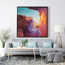 Framed 48 x 48 - Antelope canyon