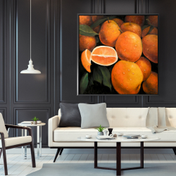 Framed 48 x 48 - Fresh oranges