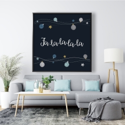 Framed 48 x 48 - Christmas ball vector
