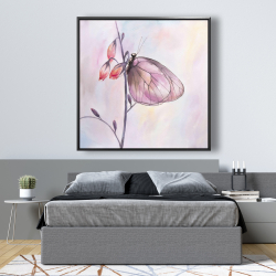 Framed 48 x 48 - Delicate butterfly