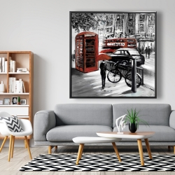 Framed 48 x 48 - European street