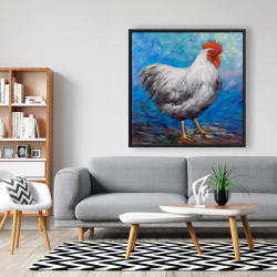 Encadré 48 x 48 - Poule grise