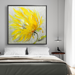 Encadré 48 x 48 - Fleur jaune