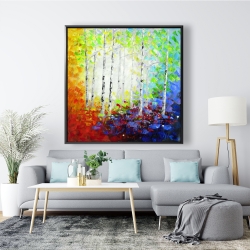 Encadré 48 x 48 - Forêt multicolore
