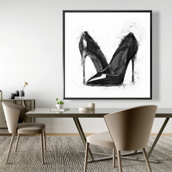 Encadré 48 x 48 - Chaussures noires à talons hauts