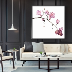 Encadré 48 x 48 - Branche de fleurs de cerisier