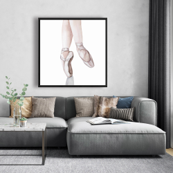 Framed 48 x 48 - Ballerina feet