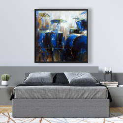 Framed 48 x 48 - Asbtract drums