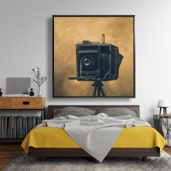 Framed 48 x 48 - Vintage camera