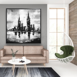 Encadré 48 x 48 - Paysage urbain monochrome
