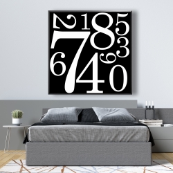 Framed 48 x 48 - Zero to nine