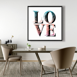 Framed 48 x 48 - Colorful love