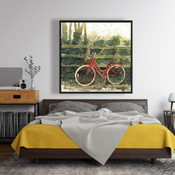 Encadré 48 x 48 - Randonnée dans les bois en bicyclette