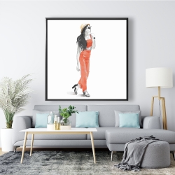 Framed 48 x 48 - Strike the pose