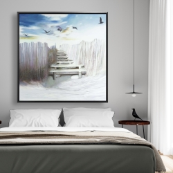 Encadré 48 x 48 - Arrêt à la plage