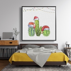 Framed 48 x 48 - Christmas cactus