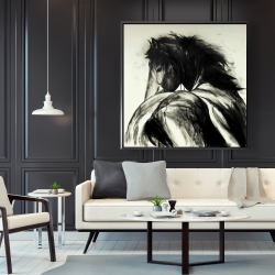 Framed 48 x 48 - Classical horse