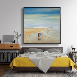 Encadré 48 x 48 - Enfants à la plage