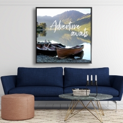 Framed 48 x 48 - Adventure awaits