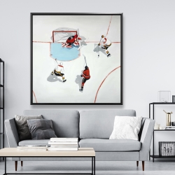 Encadré 48 x 48 - Partie de hockey mouvementé
