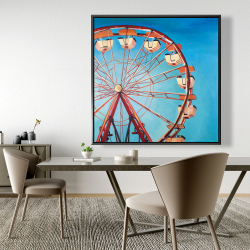 Framed 48 x 48 - Ferris wheel by a beautiful day
