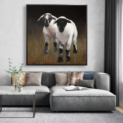 Encadré 48 x 48 - Deux agneaux