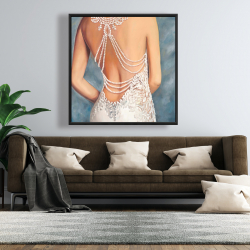 Framed 48 x 48 - Wedding dress