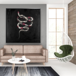 Encadré 48 x 48 - Serpent fleurit