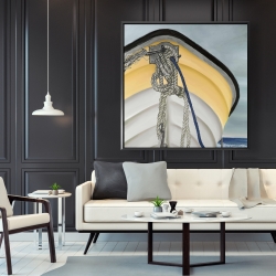 Framed 48 x 48 - The yellow boat