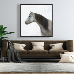 Framed 48 x 48 - Winter horse