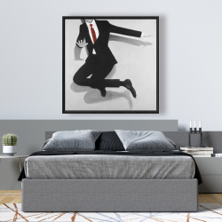 Framed 48 x 48 - Classical jumping man