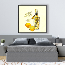 Framed 48 x 48 - Olive oil and lemons